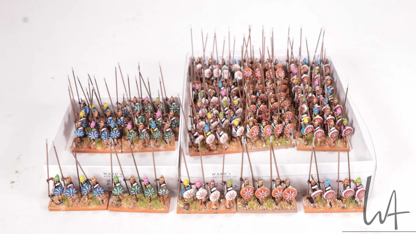 Large selection of what appears to be 15mm Macedonian soldiers. Approximately 125 individual and int