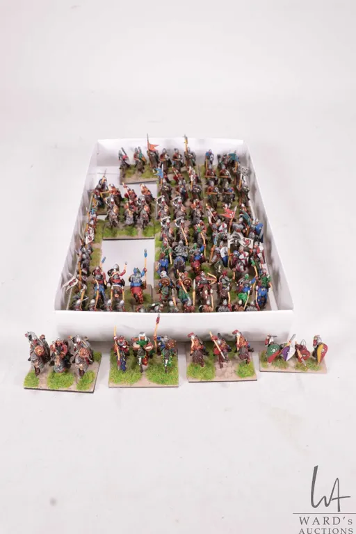 Large selection of what appears to be 15mm English cavalry and infantry. Approximately 95 individual