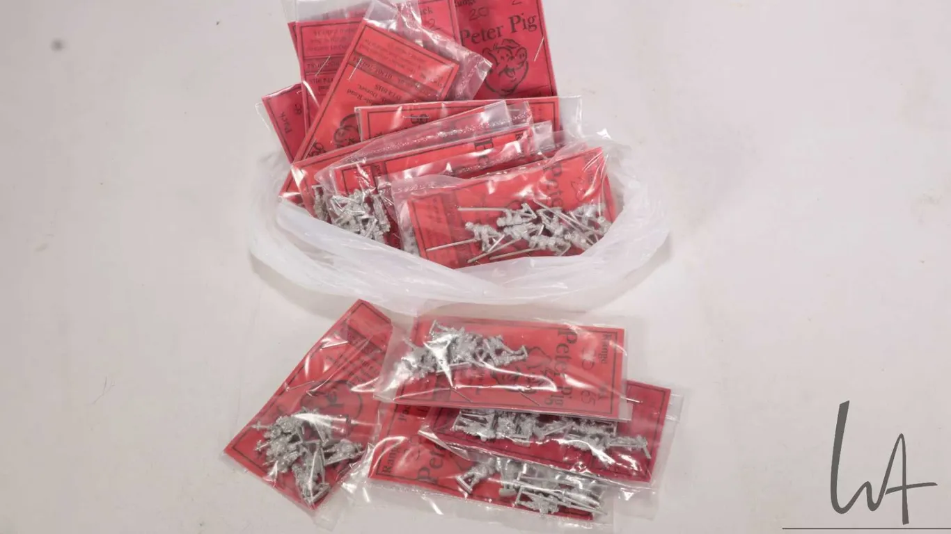 Sixteen assorted Peter Pig including soldiers, cannons, axe men etc., approximately 300 grams