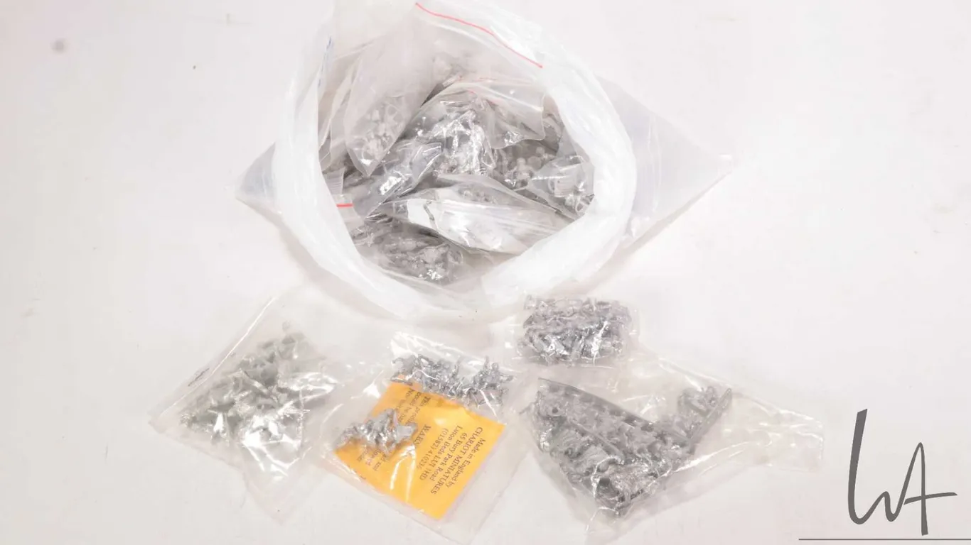 Large selection of metal miniatures including Chariot Miniatures, archers, Roman soldiers etc., appr