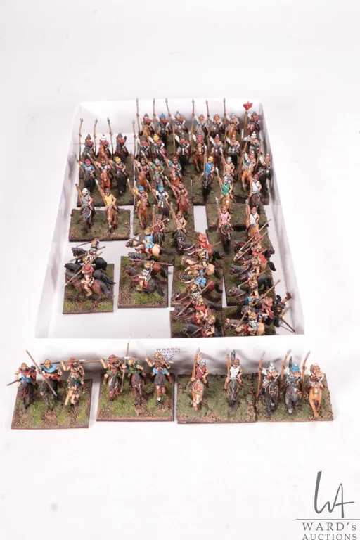 Large selection of what appears to be 15mm Dark Ages calvary. Approximately 70 individual and intric