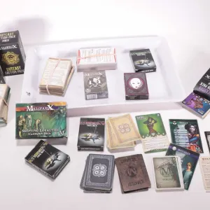 Selection of Malifaux gaming cards