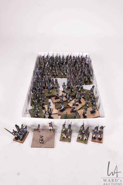 Large selection of what appears to be 15mm Prussian Infantry. Approximately 79 individually and intr