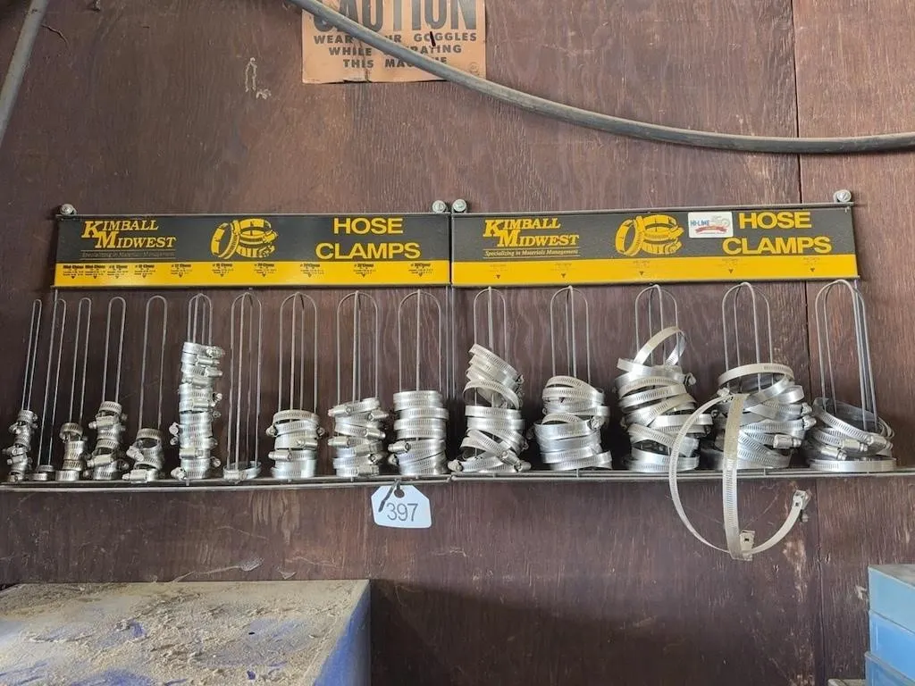 Kimball Hose Clamp Wall Display w/Clamps