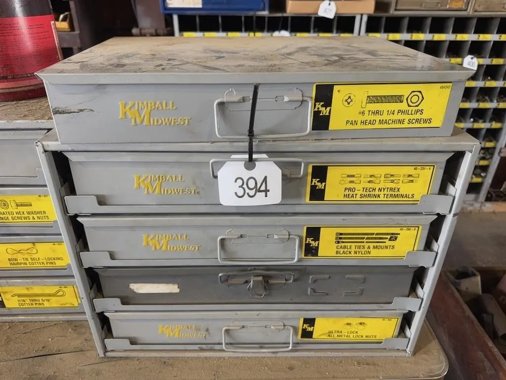 Kimball 4 Drawer Organizer w/Contents + 1 more Dra