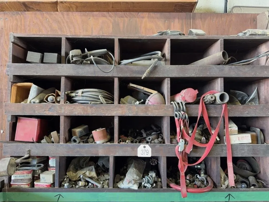 Top Left Shelf Bins w/Misc Shop Items Only