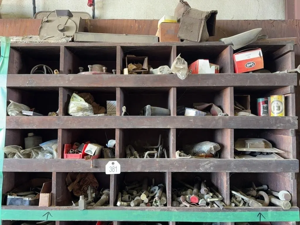 Top Right Shelf Bins w/Misc Items Only