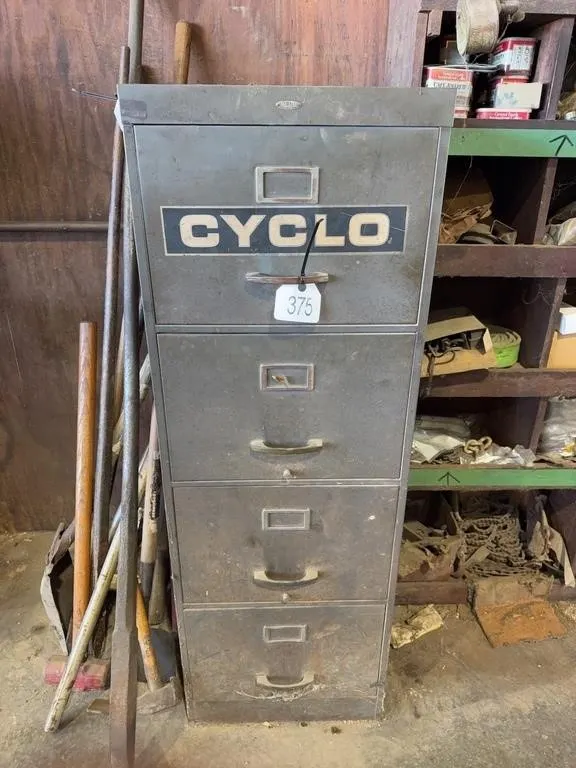 Cole-Steel 4 Drawer Filing Cabinet