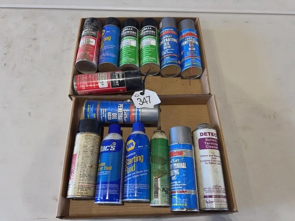 (2) Flats-Aerosol, Contact Cleaner, etc.