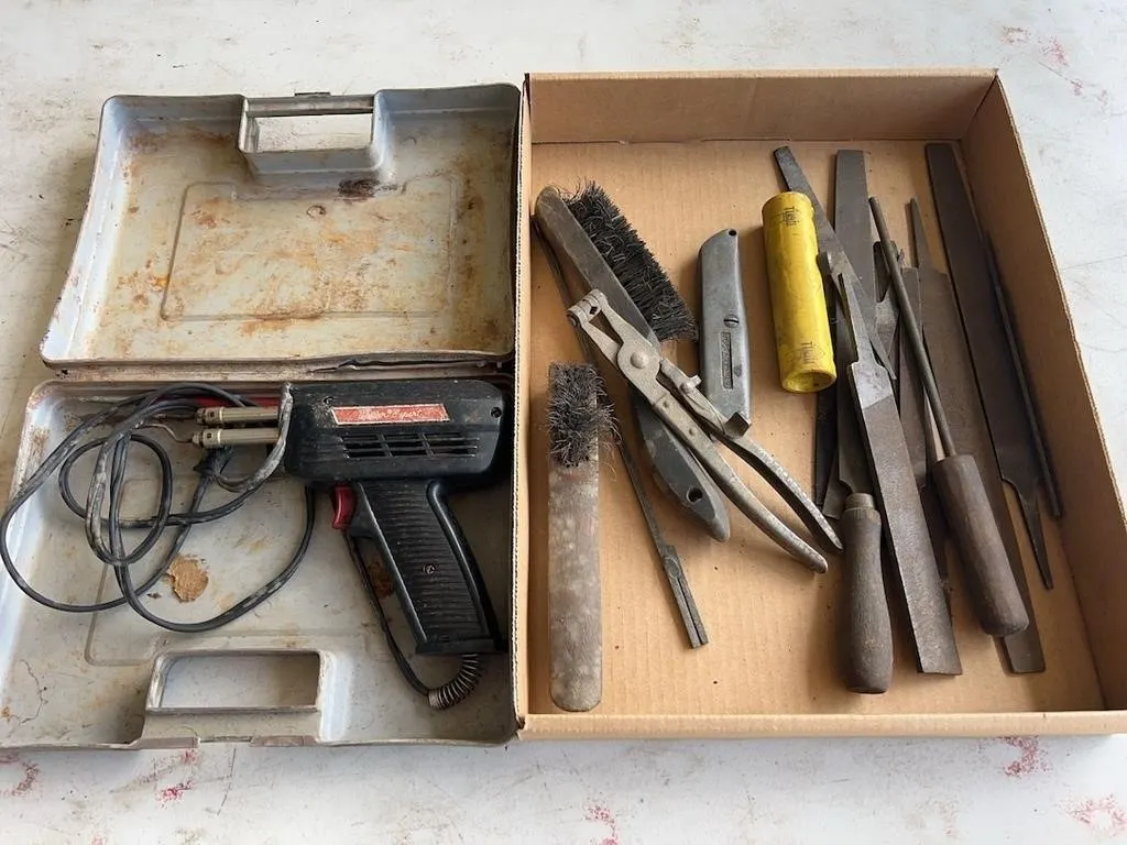 Files, Wire Brushes, Solder Gun