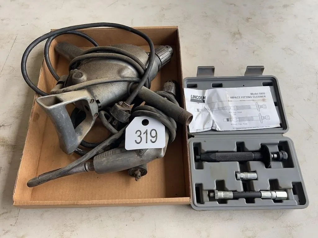 Lincoln Grease Tool, (2) Electric Drills