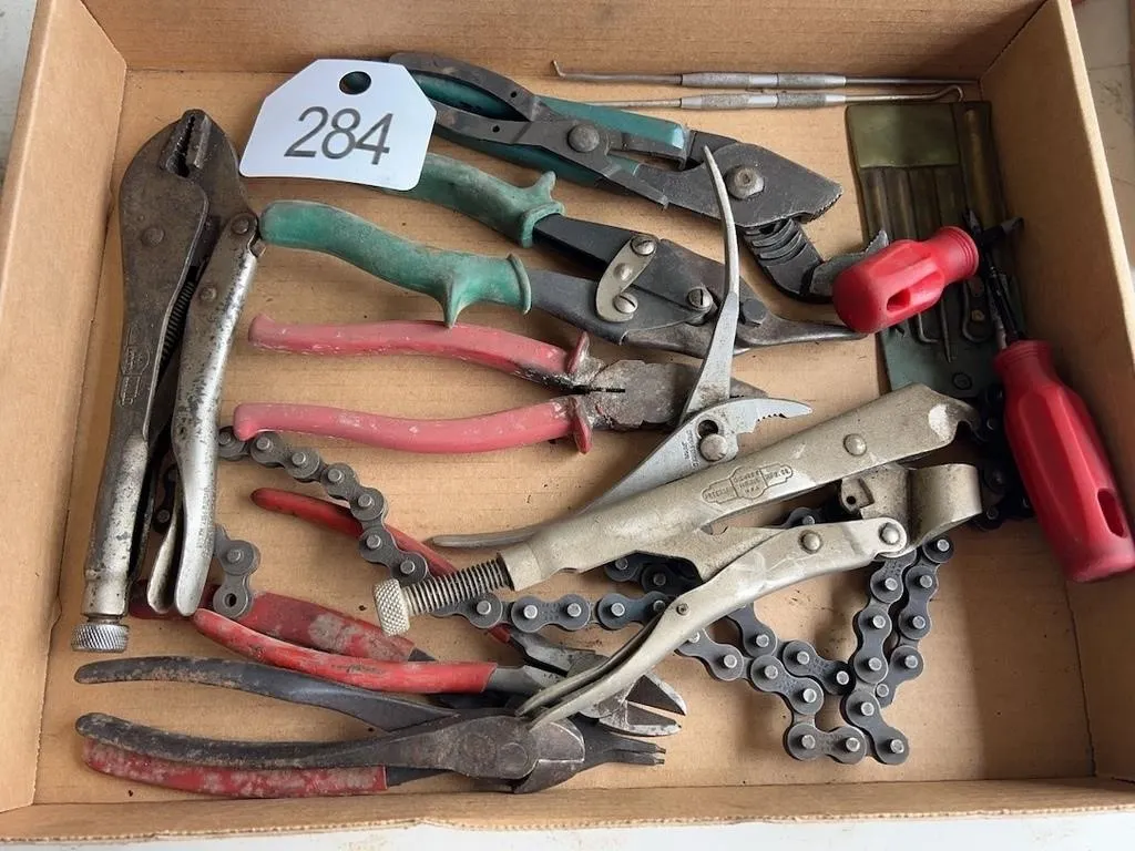 Vice Grips, Side Cutters, Pliers, Screwdrivers, Pi