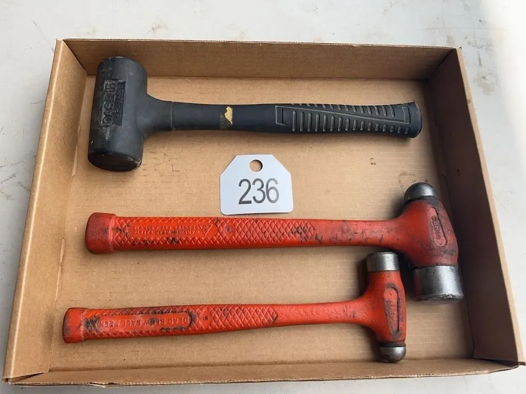 (2)MAC Dead Blow Hammers and Case IH Hammer