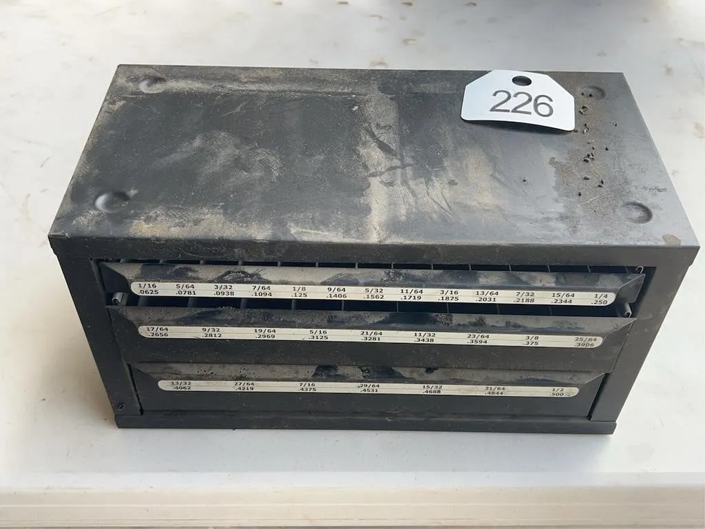 Drill Bit Organizer, Includes Bits