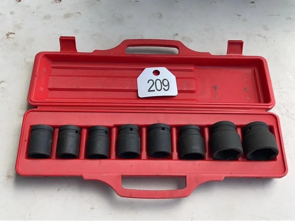 Impact Socket Set 22mm-38mm, 3/4�DR