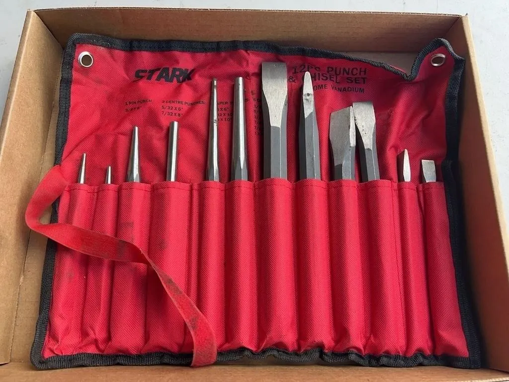 Stark 12 Pc Punch and Chisel Set