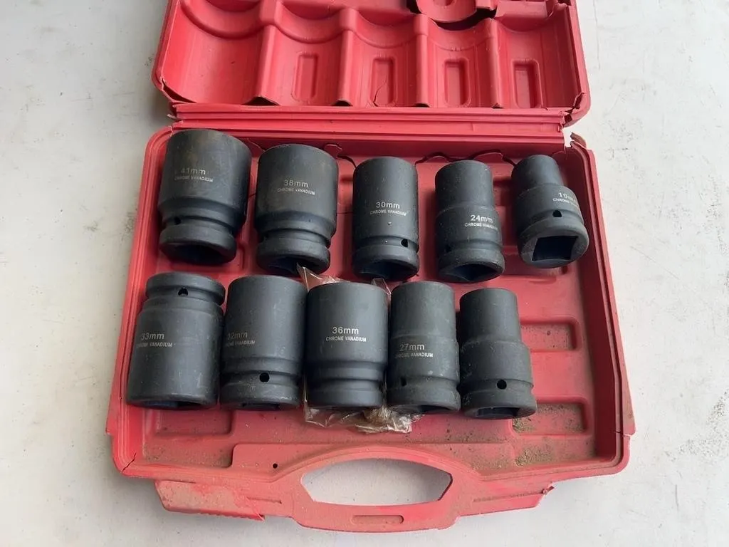 10 Pc 1� Drive Impact Set 19mm-41mm