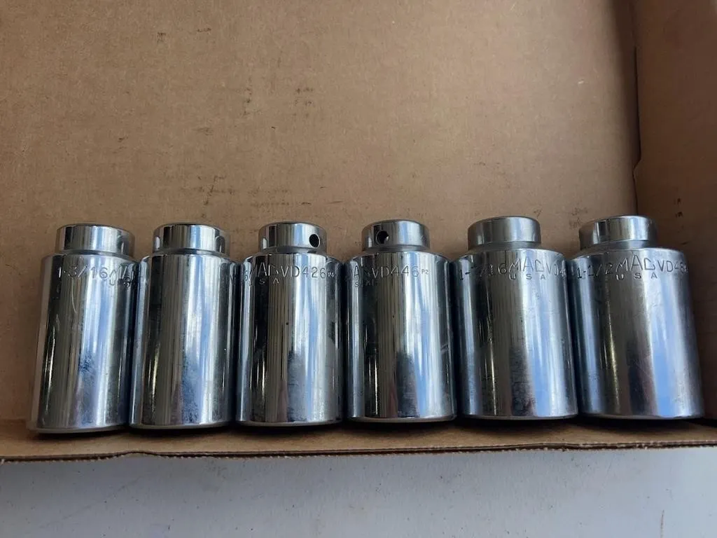 MAC Deep Well Sockets 1/2� Drive 1 3/16-1 1/2�