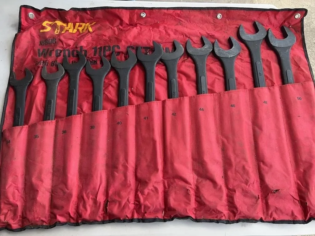 Stark 11 Pc Metric Combination Wrench Set 34mm-50m