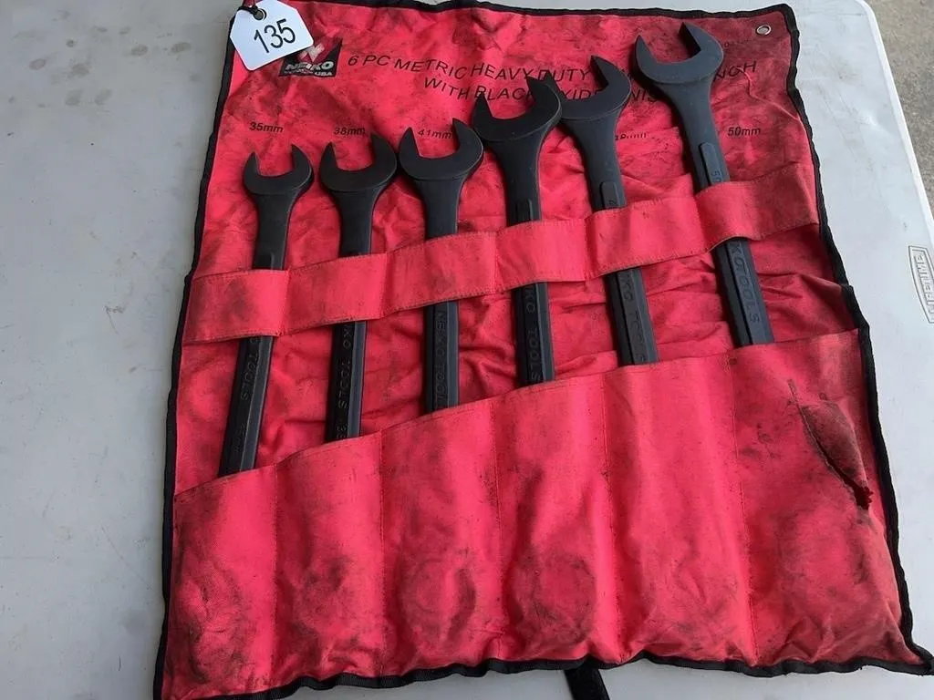 Neiko 6 Pc Metric Combination Wrench Set 35mm-50m
