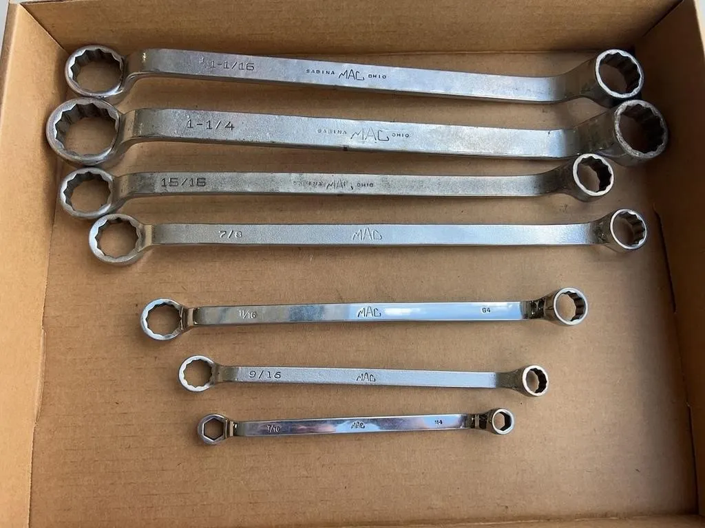 MAC 7 Pcs Closed End Wrenches 7/16-1 1/16�