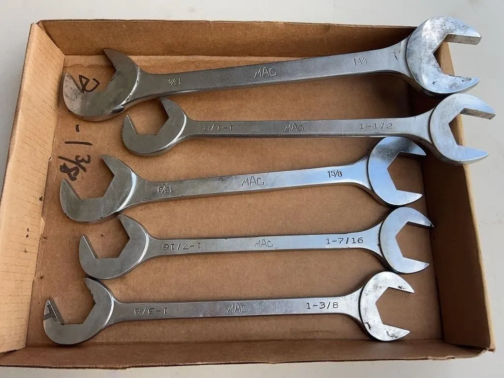 MAC 5 Pcs Open End Off Set Wrenches 1 3/8-1