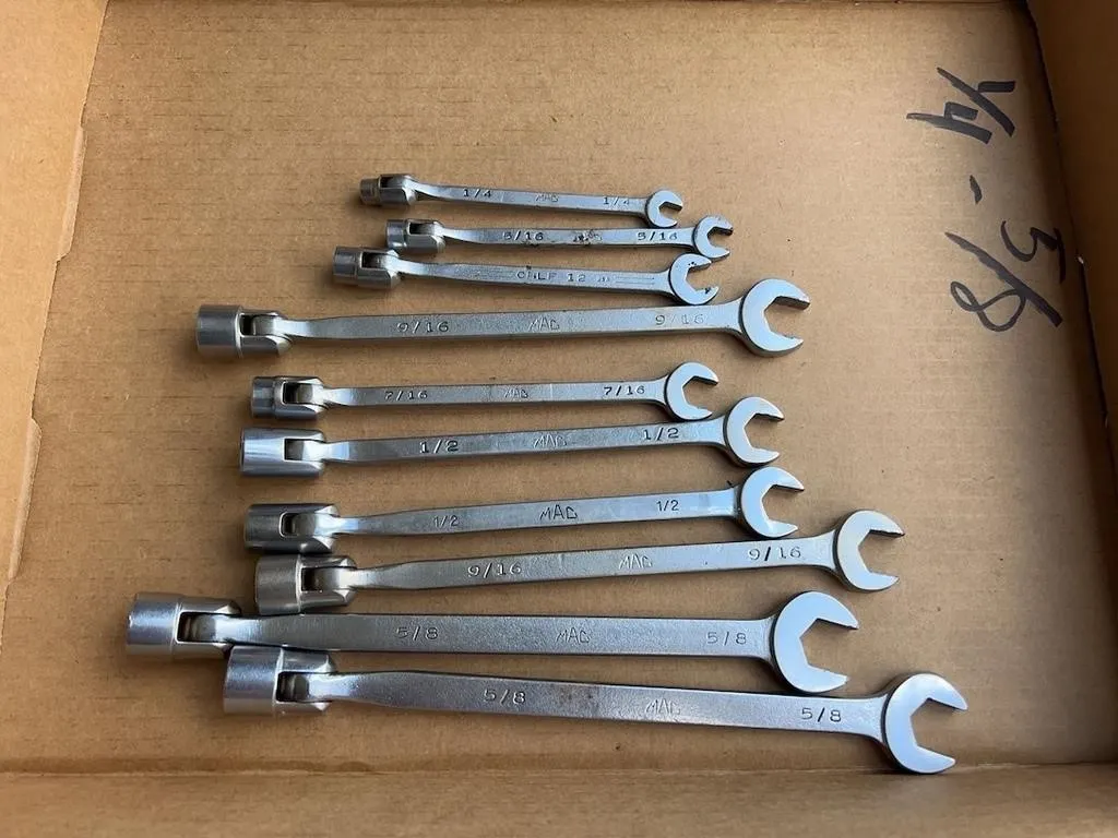 MAC 10 Pcs Socket End Wrenches 1/4-5/8�