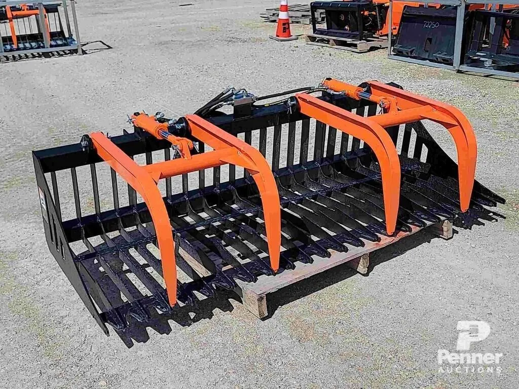 2026 84in PABREAK RGB240 Skid Steer Rock Grapple B