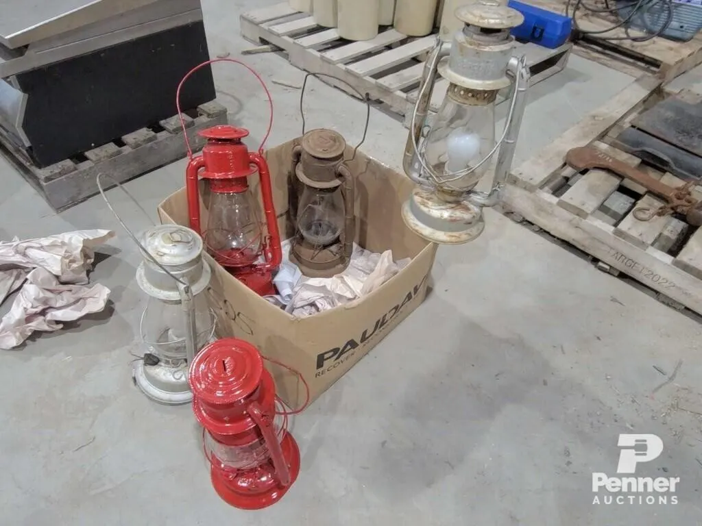 Coal Oil Lanterns, 2 Have Been Converted to 120V