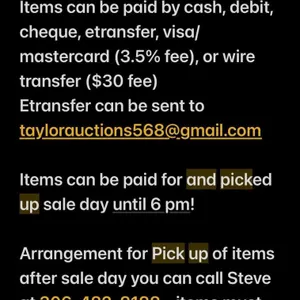 Payment & Pick up