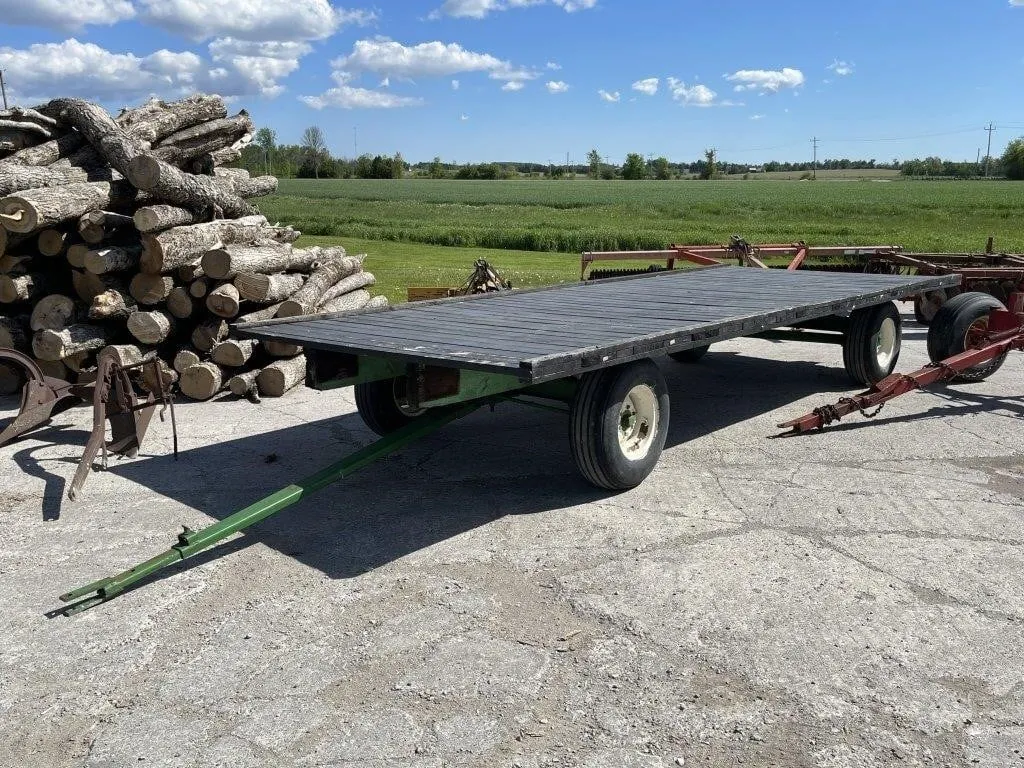 Wooden Wagon Rack Green Running Gear