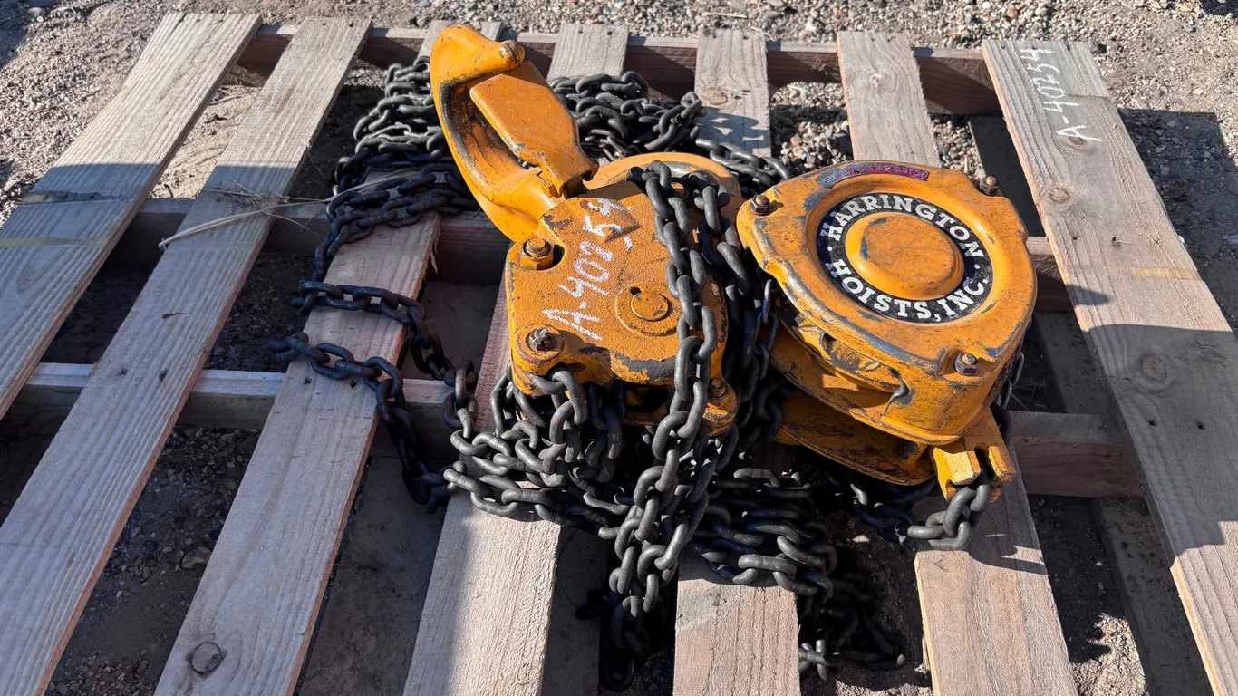 10 TON CHAINFALL HARRINGTON HOISTS