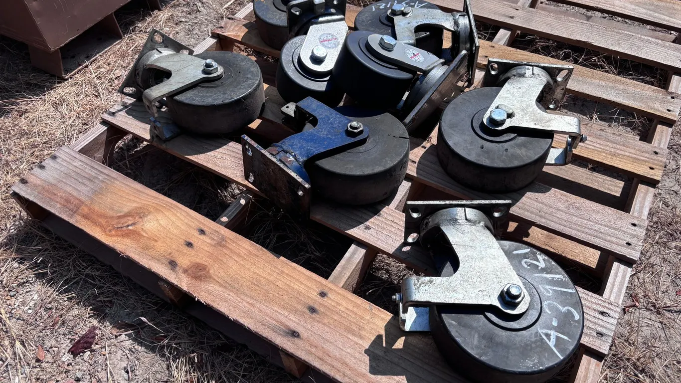 (8) VARIOUS SIZED CASTERS
