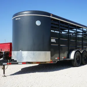 2020 Delco Bumperpull 6 x 16 Stock Trailer