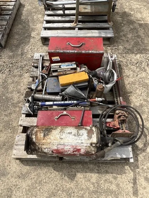 Pallet With Tools, Wrenches & More