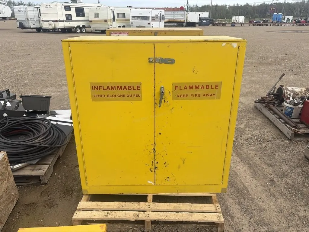 Yellow Flammable Storage Locker