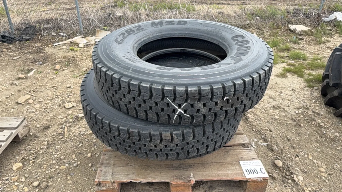 3 - GOODYEAR 11R22.5 TIRES