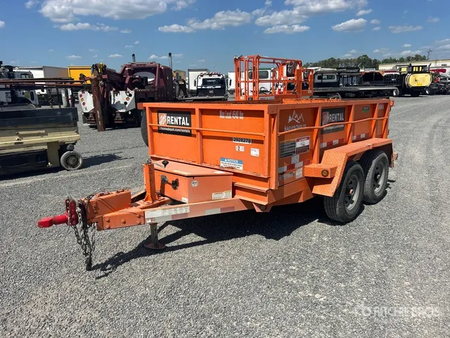 2020 Snake DMP610 10 ft T/A Dump Utility Trailer