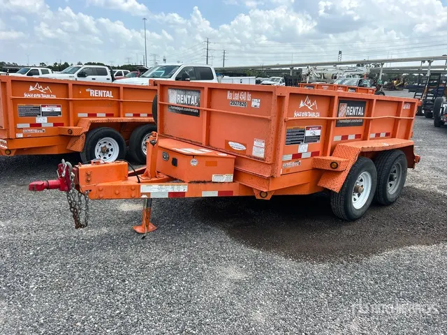 2020 Snake DMP610 10 ft T/A Dump Utility Trailer