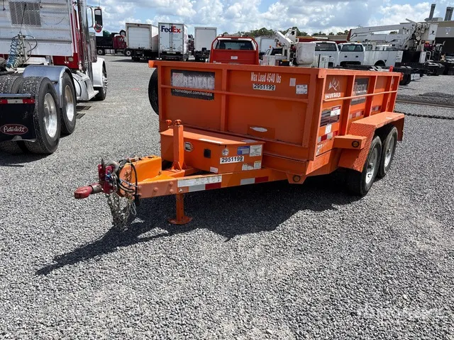 2020 Snake DMP610 10 ft T/A Dump Utility Trailer
