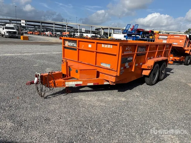 2021 Snake DMP714-9.9K HD 14 ft T/A Dump Utility Trailer