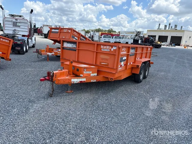 2020 Snake DMP714-9.9K HD 14 ft T/A Dump Utility Trailer