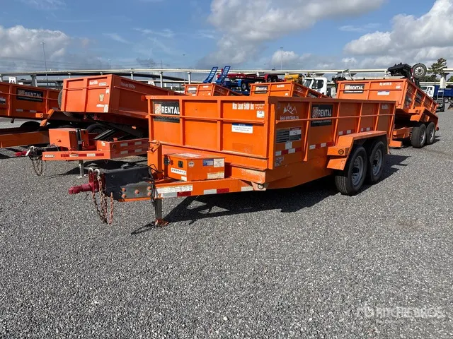 2021 Snake DMP714-9.9K HD 14 ft T/A Dump Utility Trailer