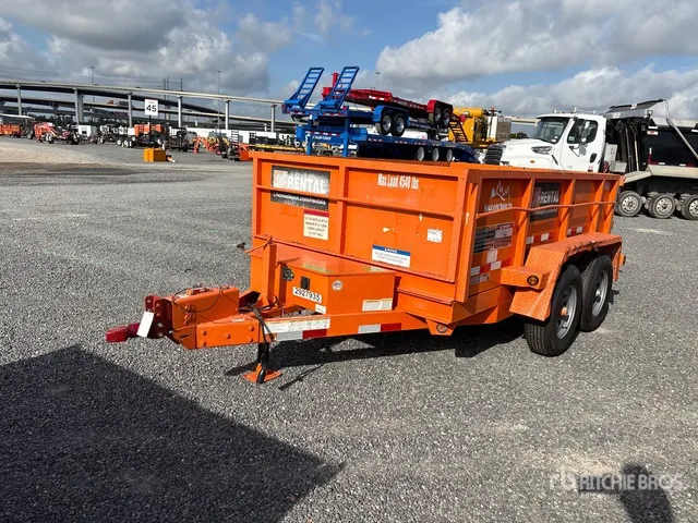 2020 Snake DMP610-7K HD 10 ft T/A Dump Utility Trailer