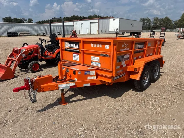 2022 Snake DMP610-7K HD 10 ft T/A Dump Utility Trailer