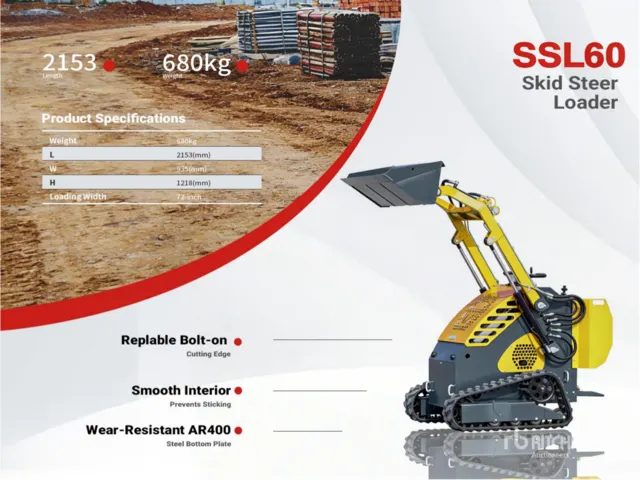 2026 SSL60 Mini Compact Track Loader (Unused)