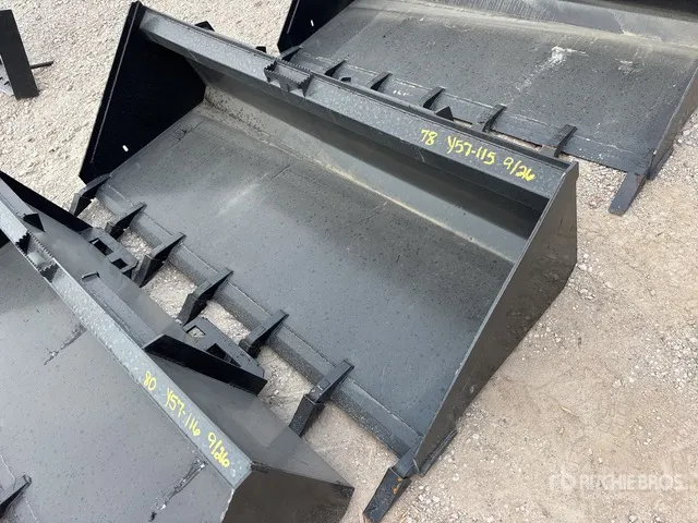 All-Star 78 in Low Pro w/Teeth Skid Steer Bucket (Unused)