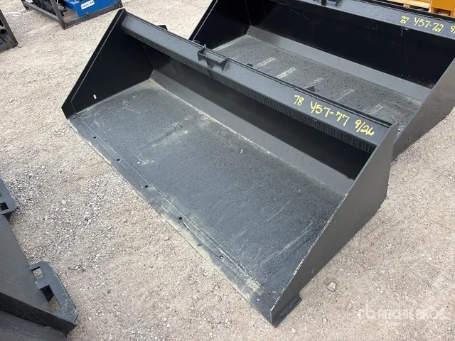 Mid-State 78 in Low Profile Skid Steer Bucket (Unused)