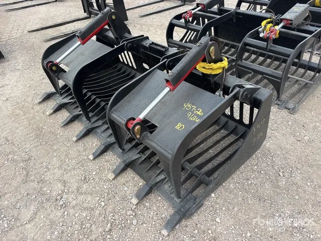 All-Star 80 in Rock w/Teeth Skid Steer Grapple (Unused)