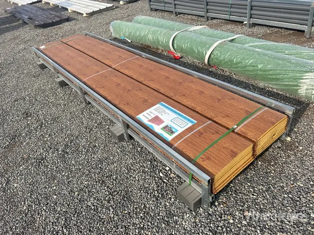 Quantity of (20) 12 ft x 15 in Wood Grain Insulated Panels (Unused)